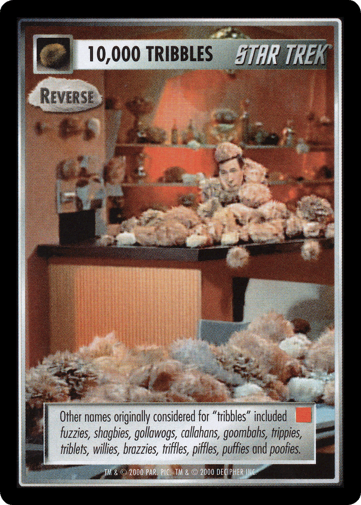 10,000 Tribbles - Reverse (Red)
